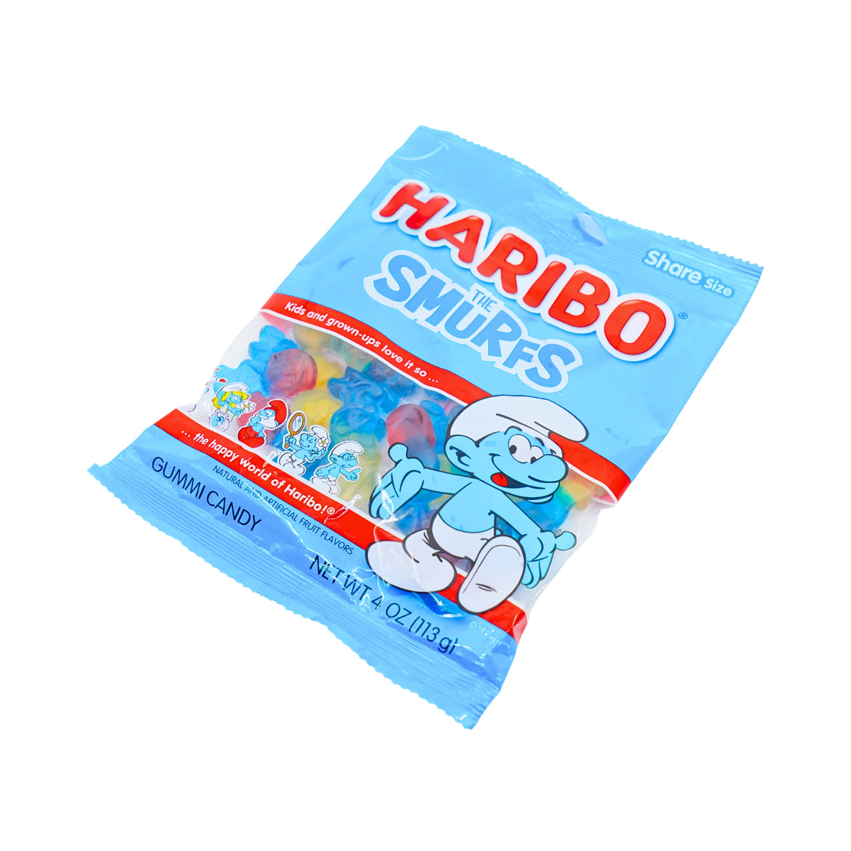 Haribo Smurf Gummi Candy 5oz Bag