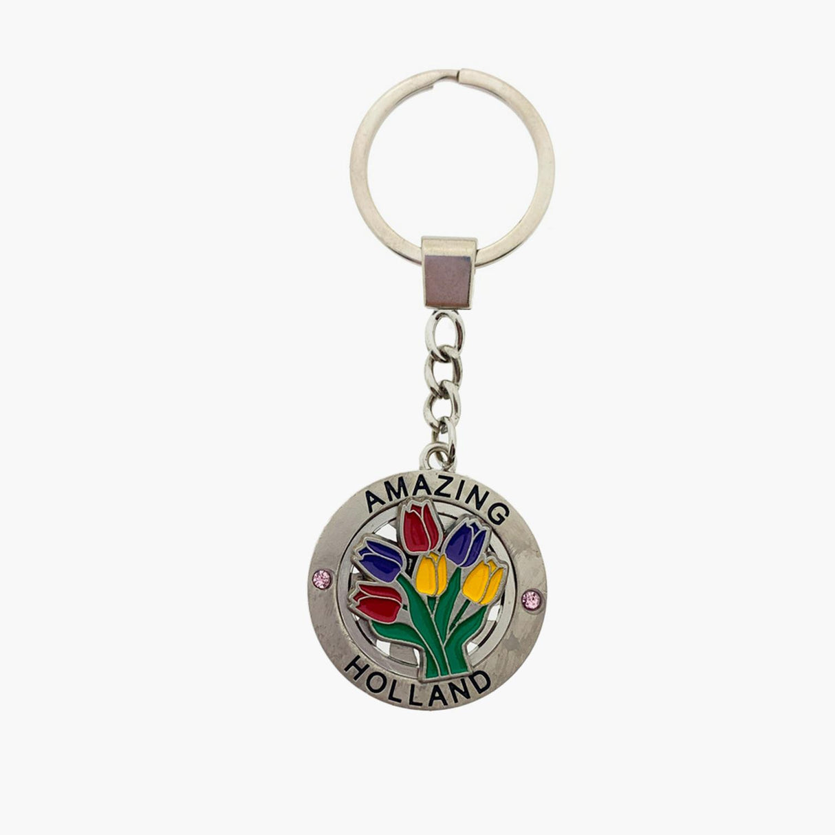Key Chain Amazing Holland Spinning Tulip
