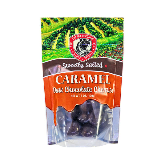 Cherry Republic Caramel Dark Chocolate Cherries 8oz