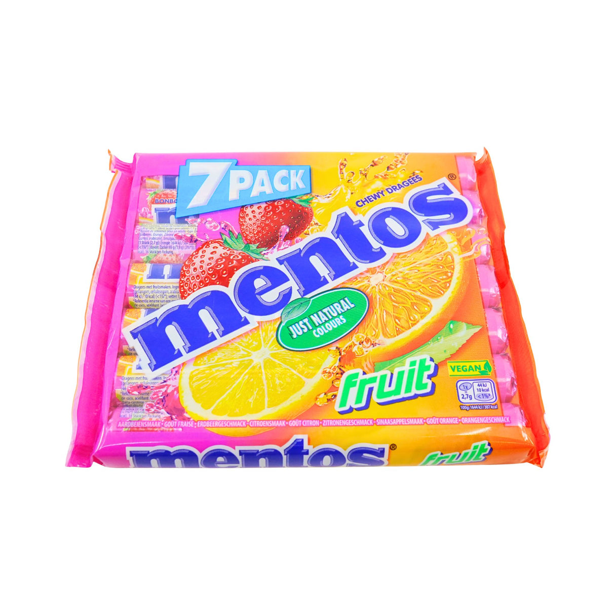 Mentos Mixed Fruit Rolls 7 Pack