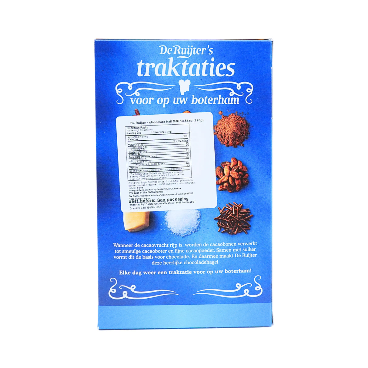 De Ruijter Milk Chocolate Sprinkles Hagelslag  13.8 oz