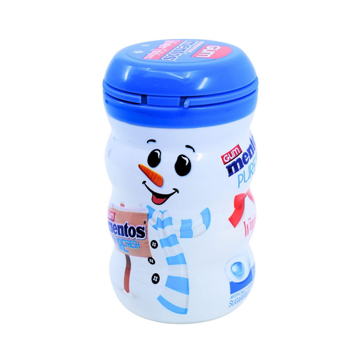 Mentos Fresh Mint Sugar Free Gum Winter Snowman Edition