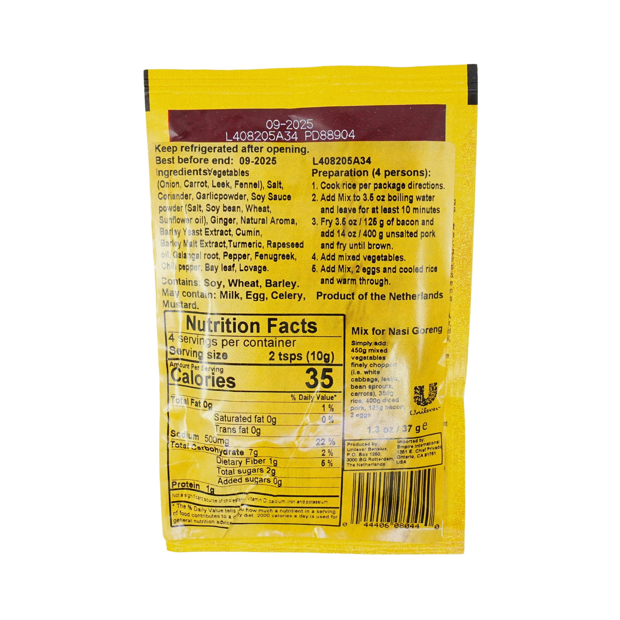 Conimex Nasi Goreng Spices 1.37 oz Bag