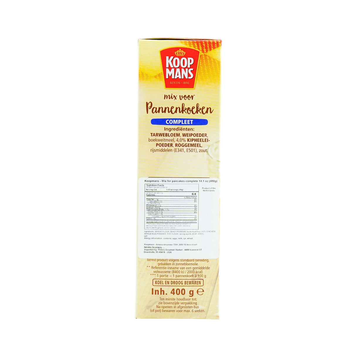 Koopmans Complete Pancake Mix 14.1oz (Eieren Pannenkoeken)