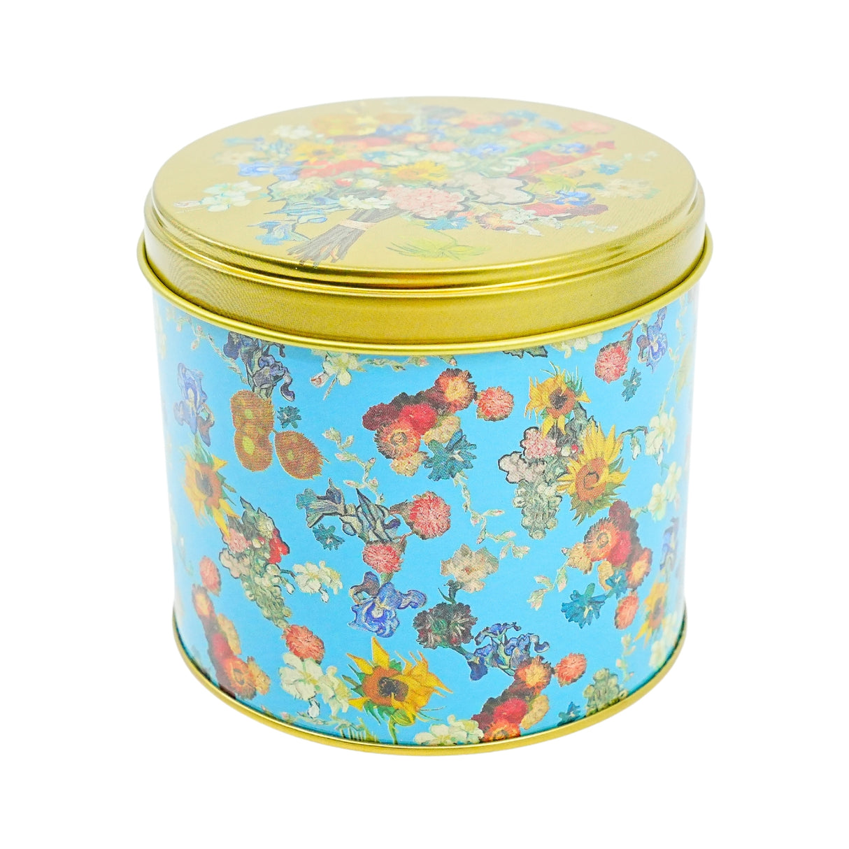 Van Gogh Flower Bouquet Tin EMPTY