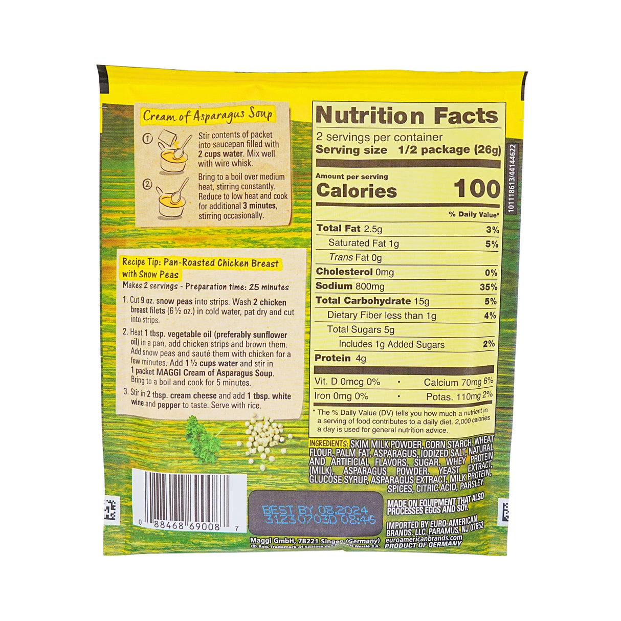 Maggi Cream of Asparagus Soup Mix 1.8oz