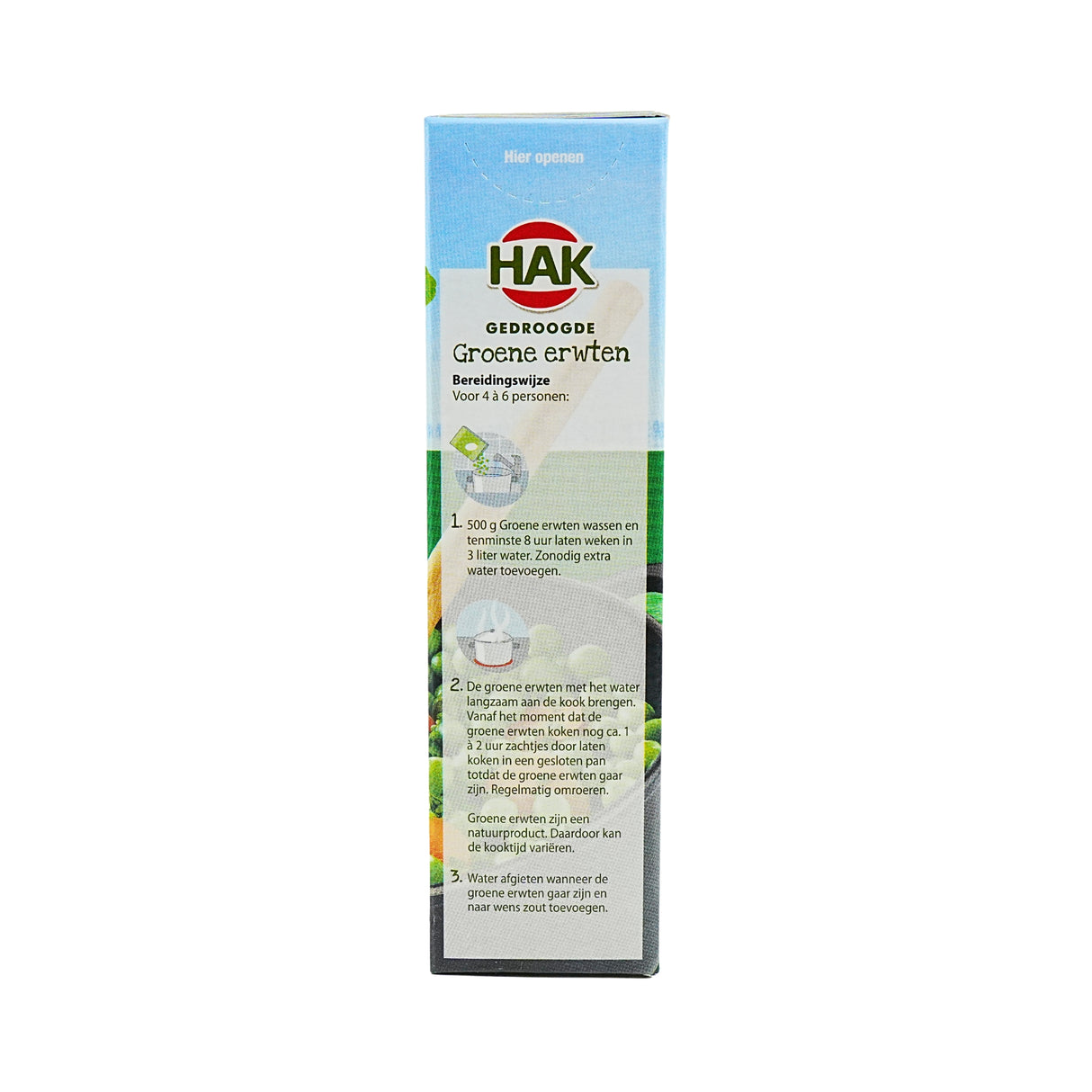 Hak Whole Green Peas Dried  17.6 oz