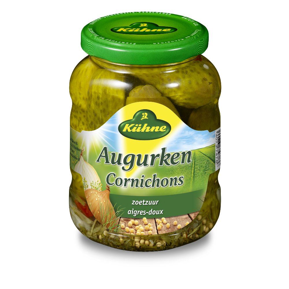 Kuhne Augurken Cornichons Pickles 12 oz (330 Gram) Jar
