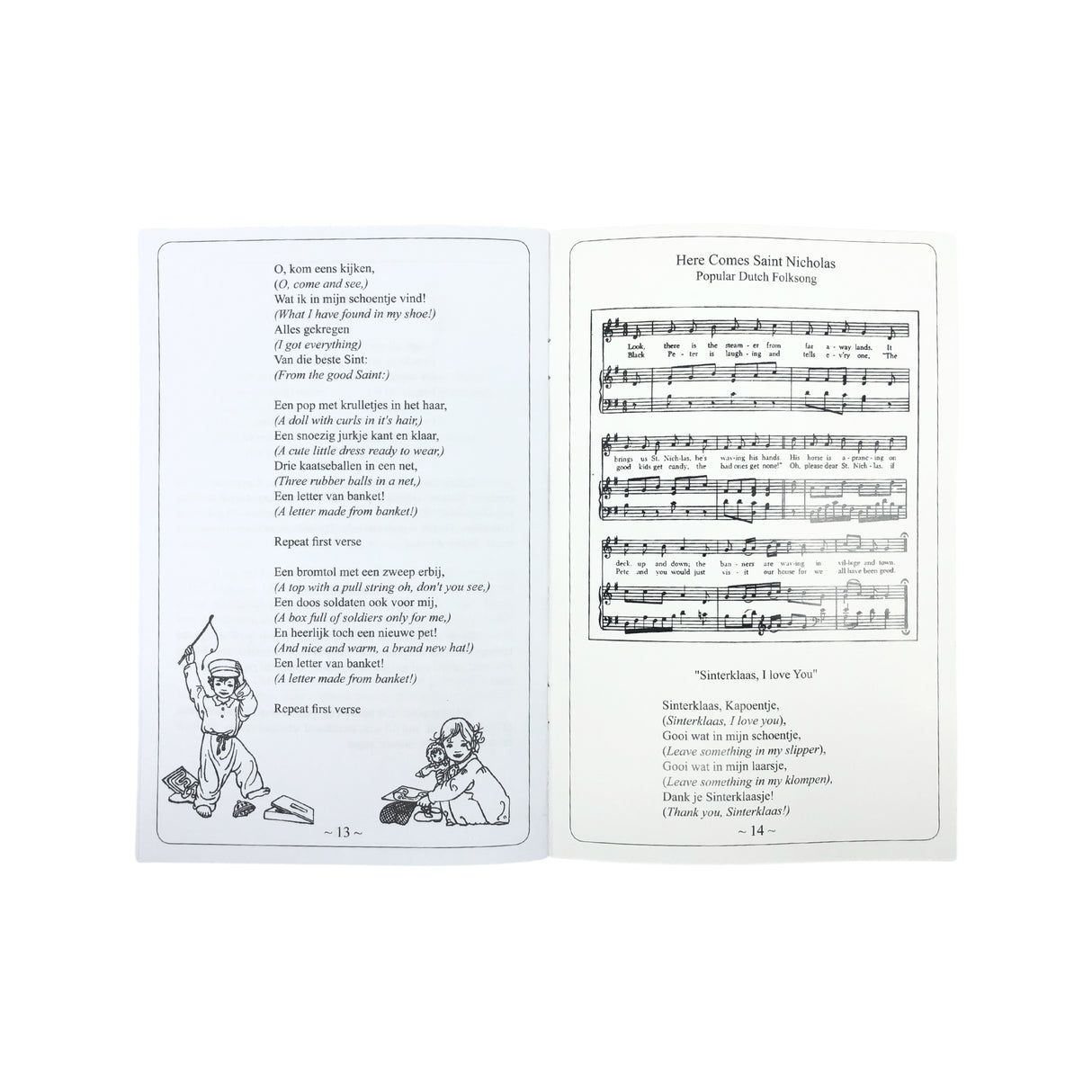 A Dutch Christmas "The Legend Of Sinterklaas" Sinterklaas Booklet