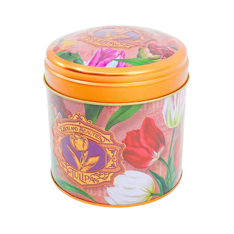 Stroopwafel Tin Holland Pink Tulips EMPTY