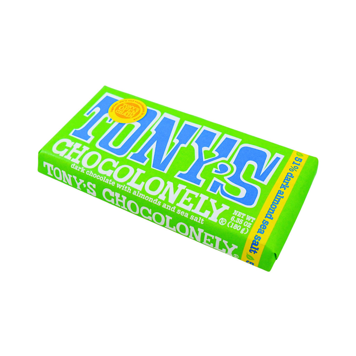 Tonys Chocolonely Dark Choc Almond Sea Salt  Bar 6.35 oz