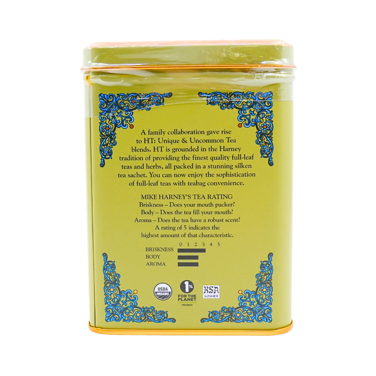 Harney & Sons Organic Ginger Turmeric Tea 20ct Tin
