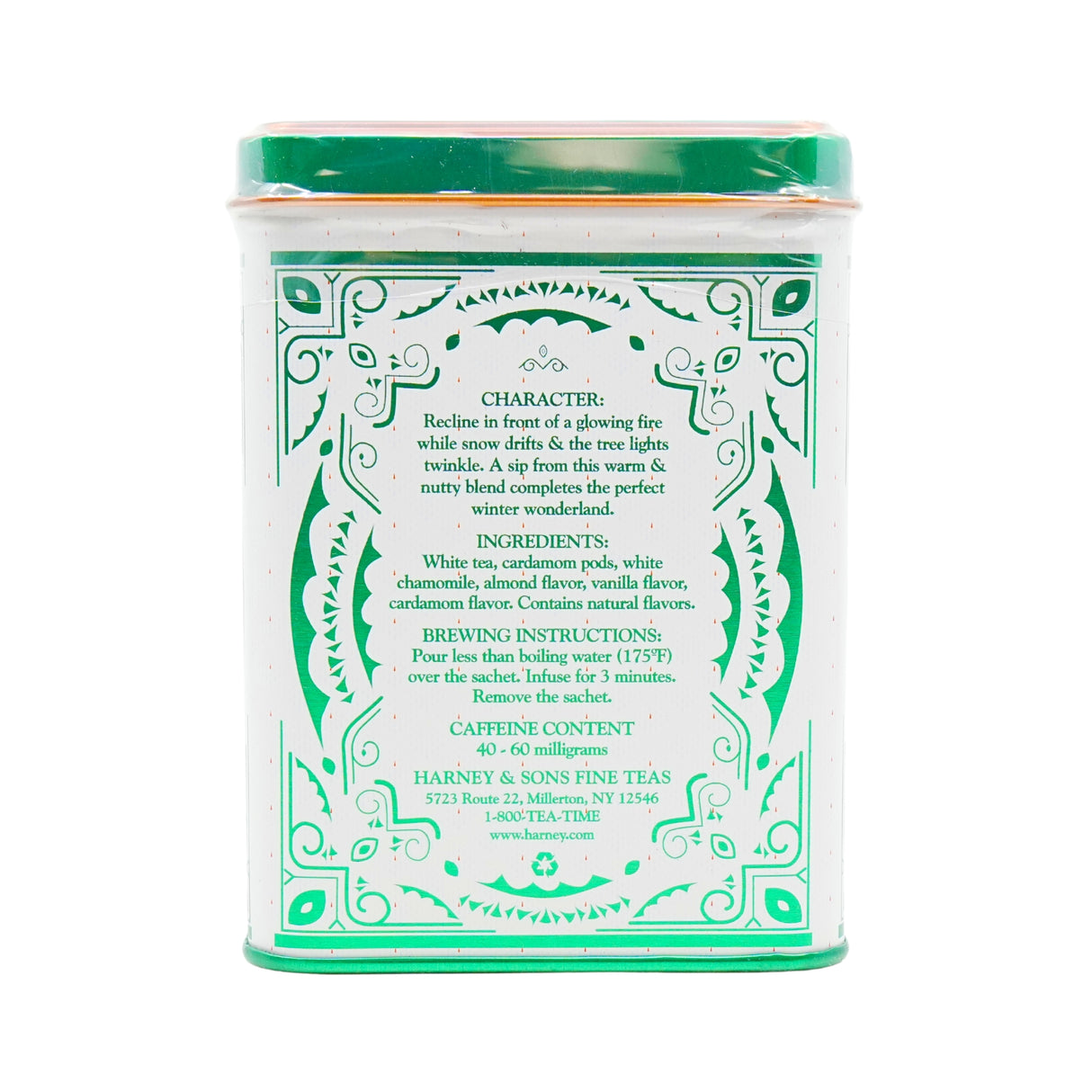 Harney & Son Holiday White Christmas Tea 20 Ct Tea Tin
