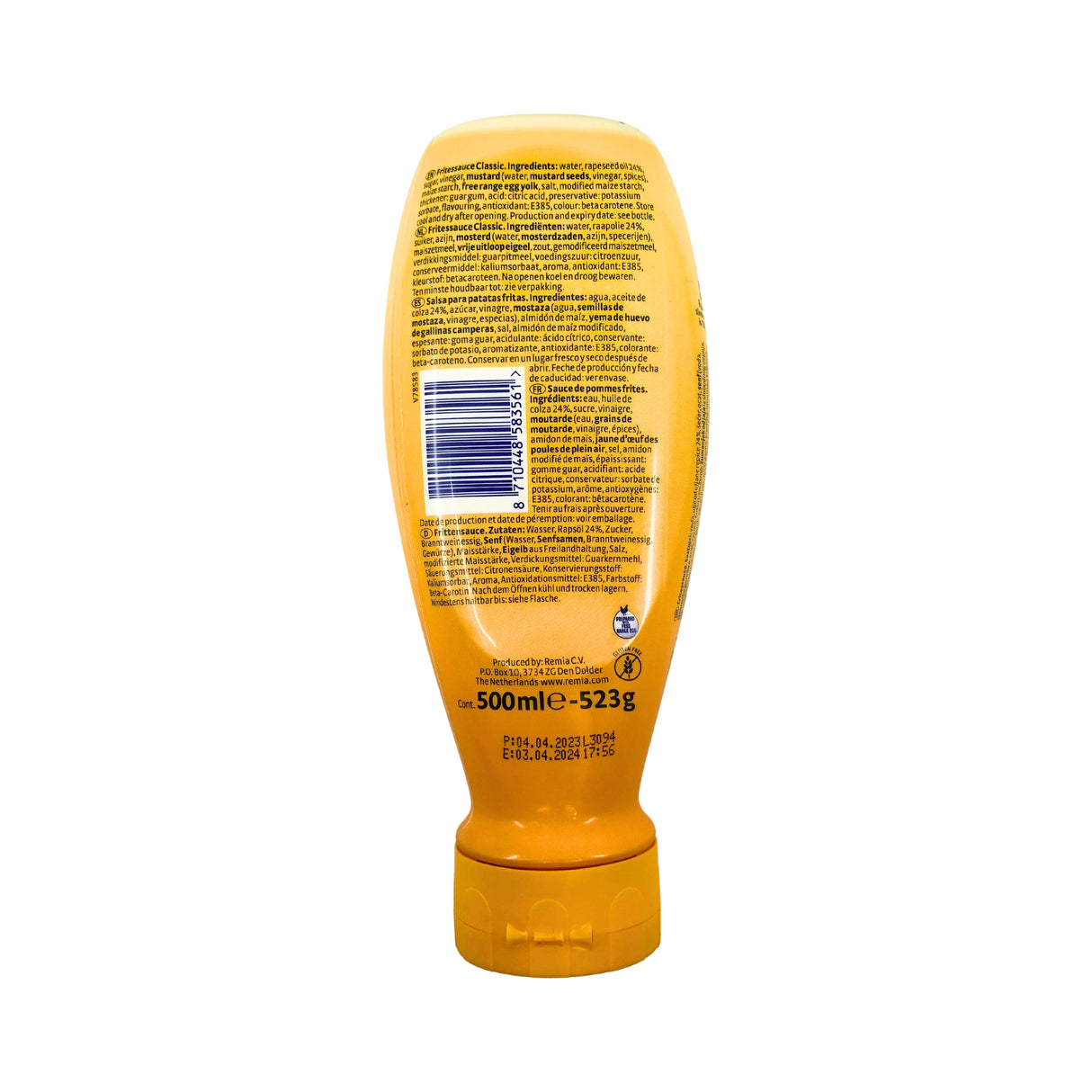 Remia Frites Sauce  Squeeze Bottle 17.5 oz 500gr