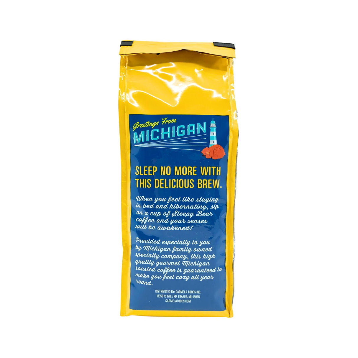 Sleepy Bear Michigan Blueberry Coffee Ground 16oz