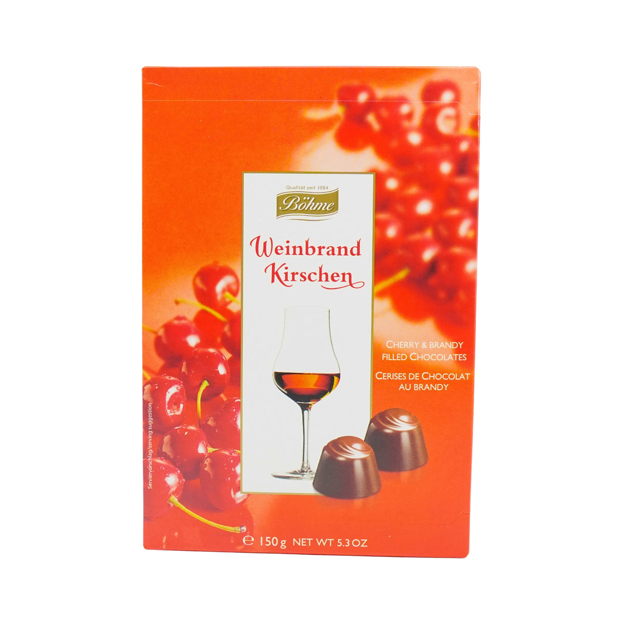 Bohme Cherry & Brandy Filled Chocolates 5.2 oz