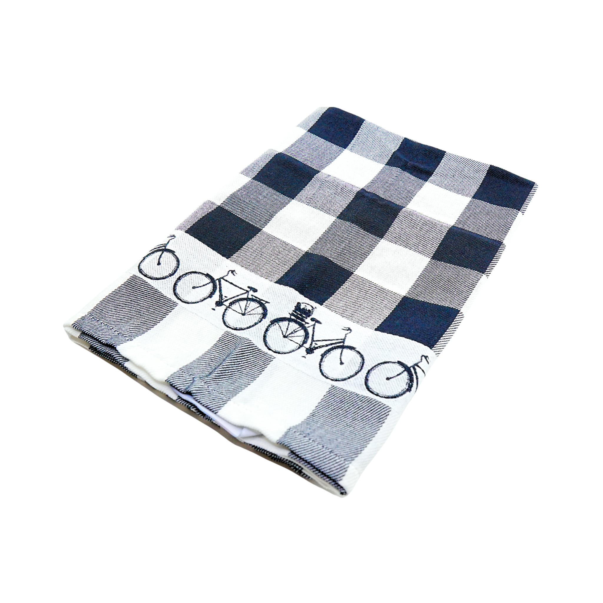 Twentse Black with Bicycles HAND Towel - Thumbnail 3