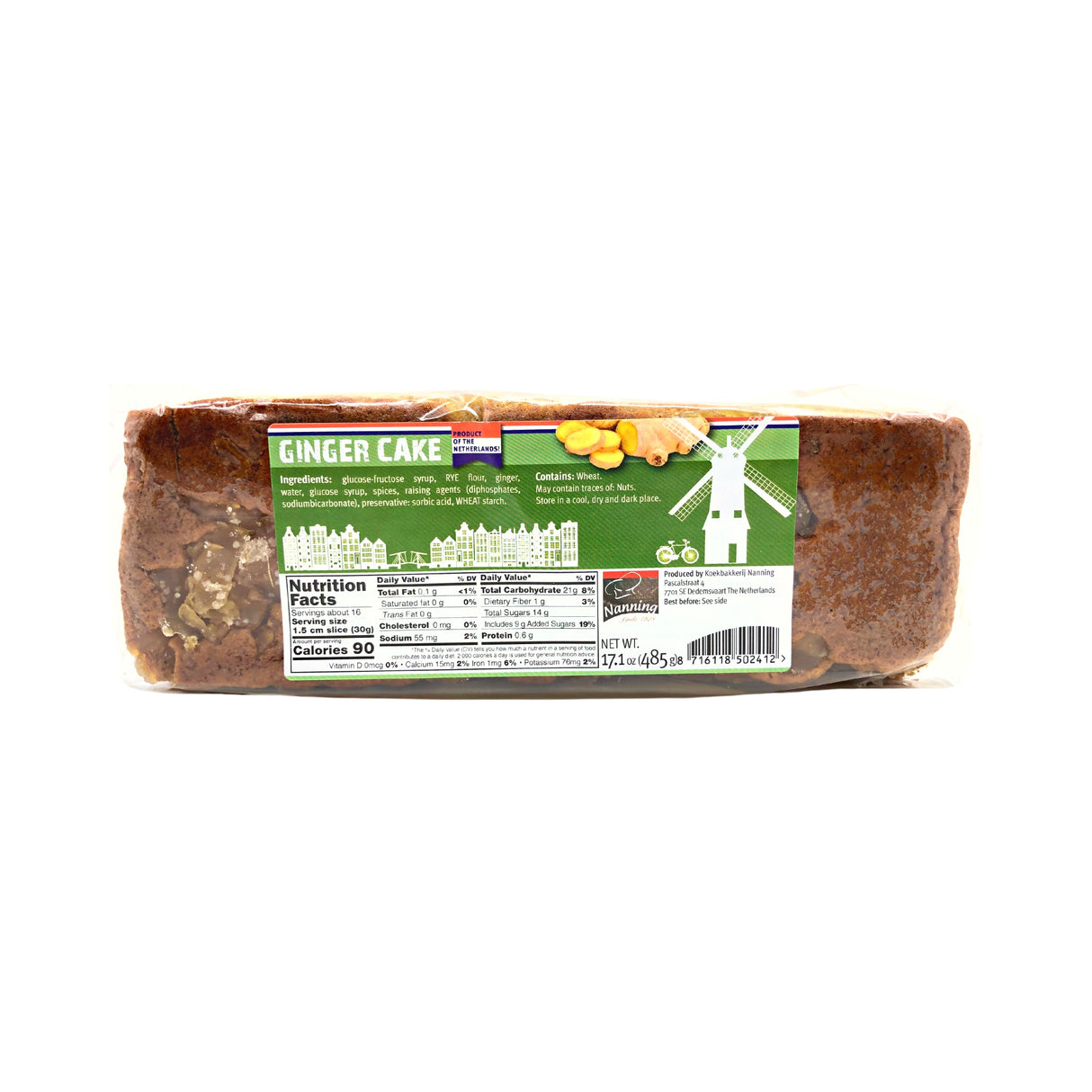 Nanning Ginger Ontbijkoek 17.1 oz.