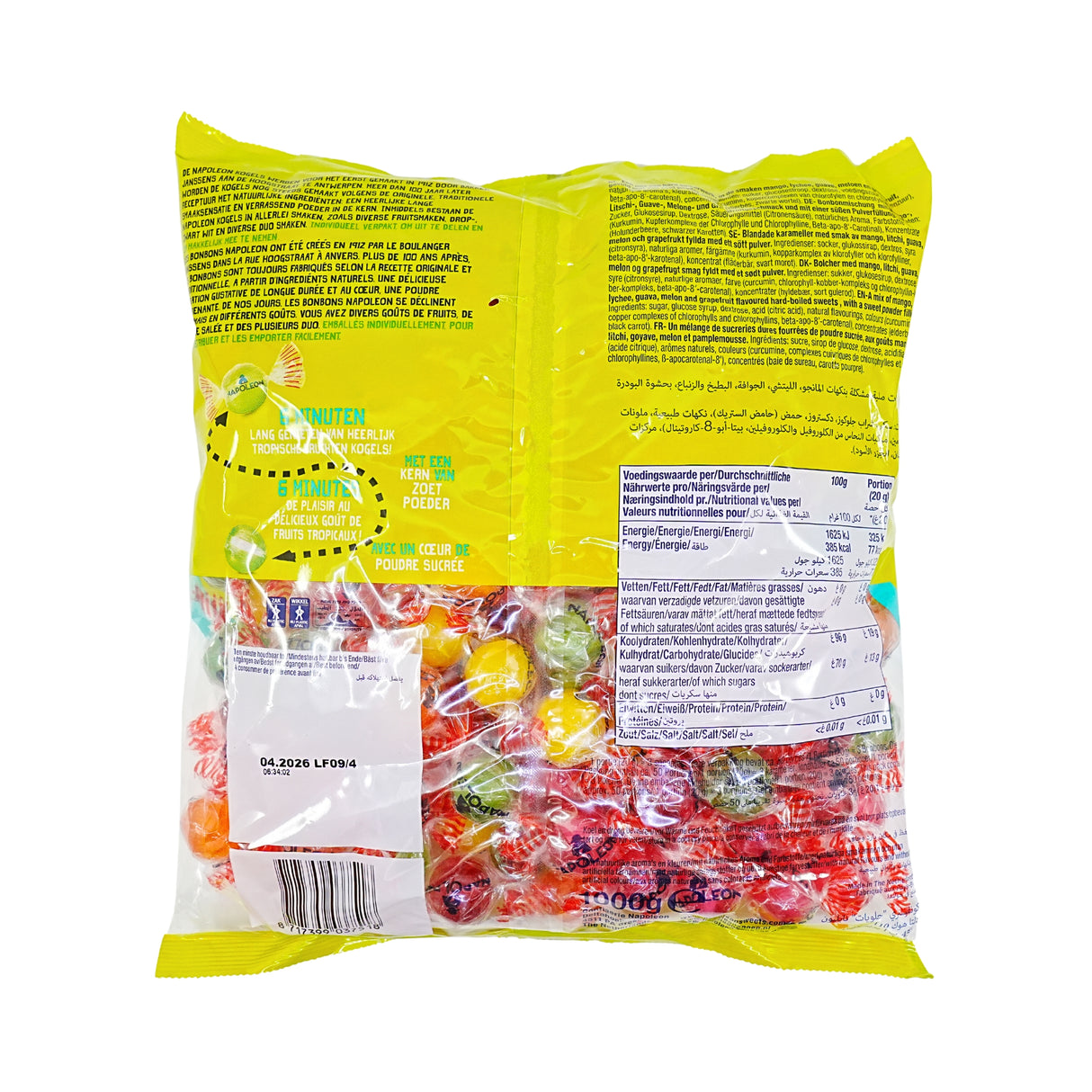 Napoleon Tropical Sweets Candy Balls 2.2 lb