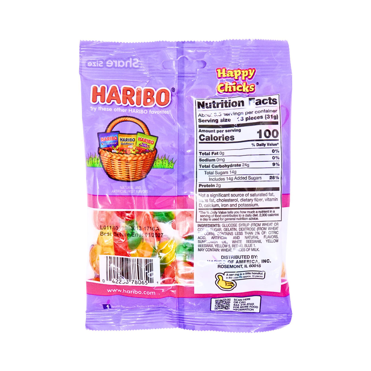 Haribo Happy Chicks Gummies 4 oz