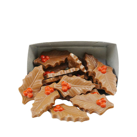 Martinez Milk Chocolate Holly Leaves 5 oz