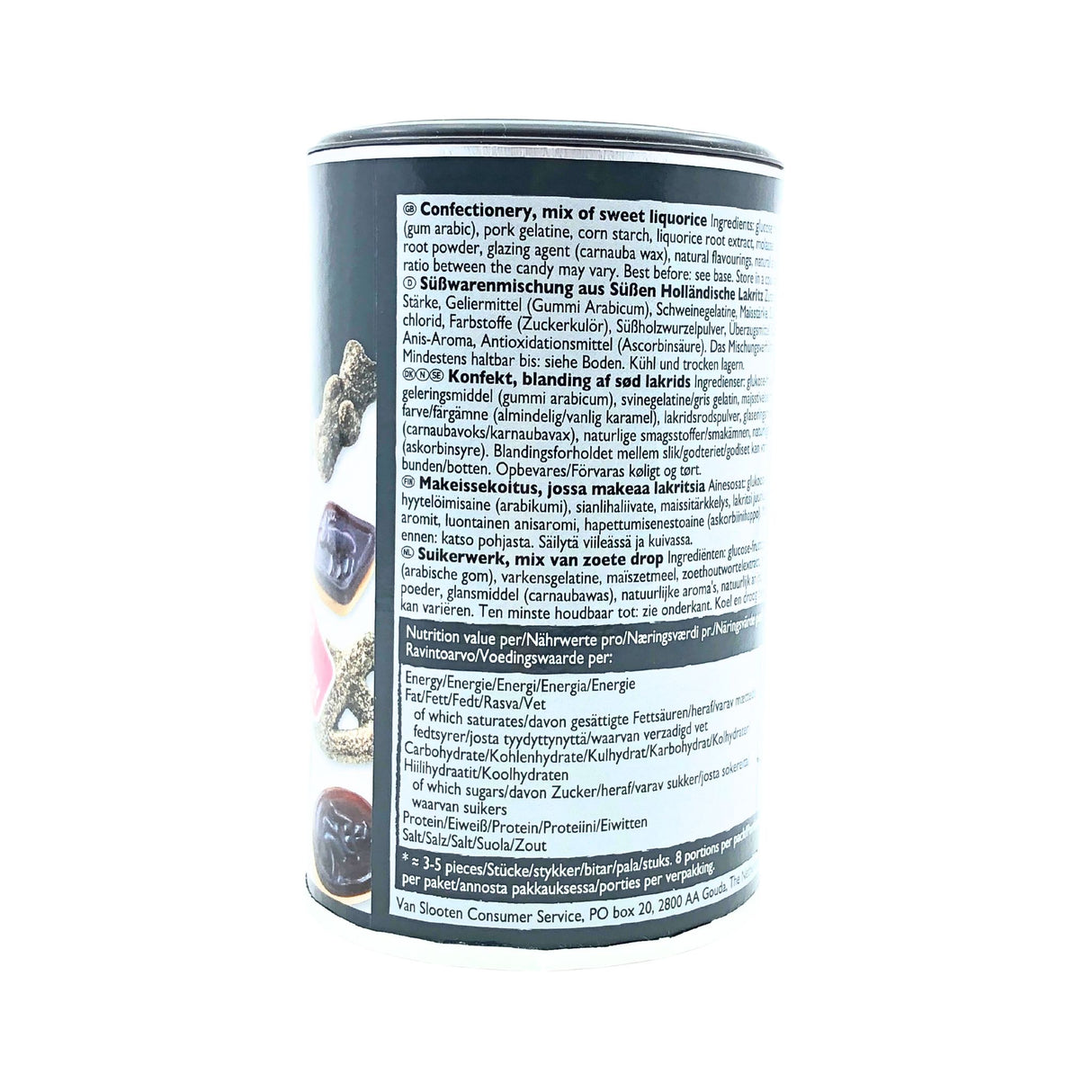 Van Slooten GF Asst Licorice 7 Oz