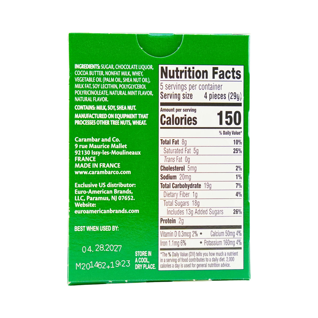 Terrys Mint Milk Chocolate Orange 5.11 oz