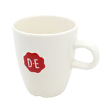 Douwe Egberts White With Red DE Stamp Coffee Mug  Small Size