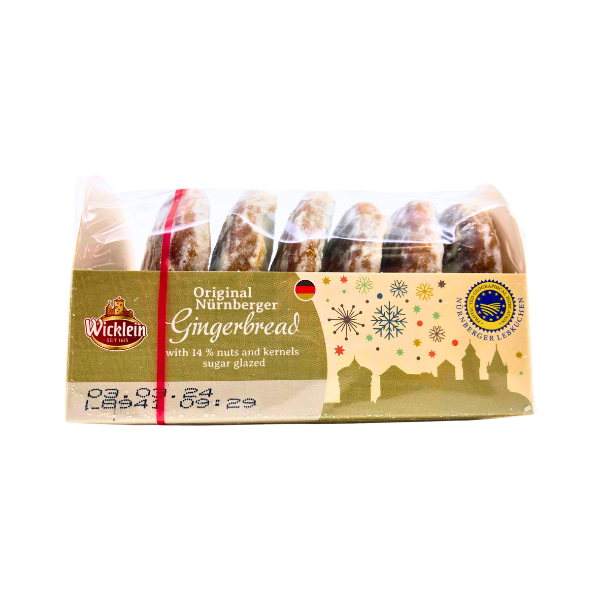 Wicklein Soft Glazed Gingerbread (Lebkuchen)  14% Nuts 7.05oz