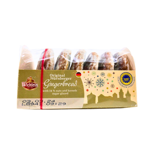 Wicklein Soft Glazed Gingerbread (Lebkuchen)  14% Nuts 7.05oz