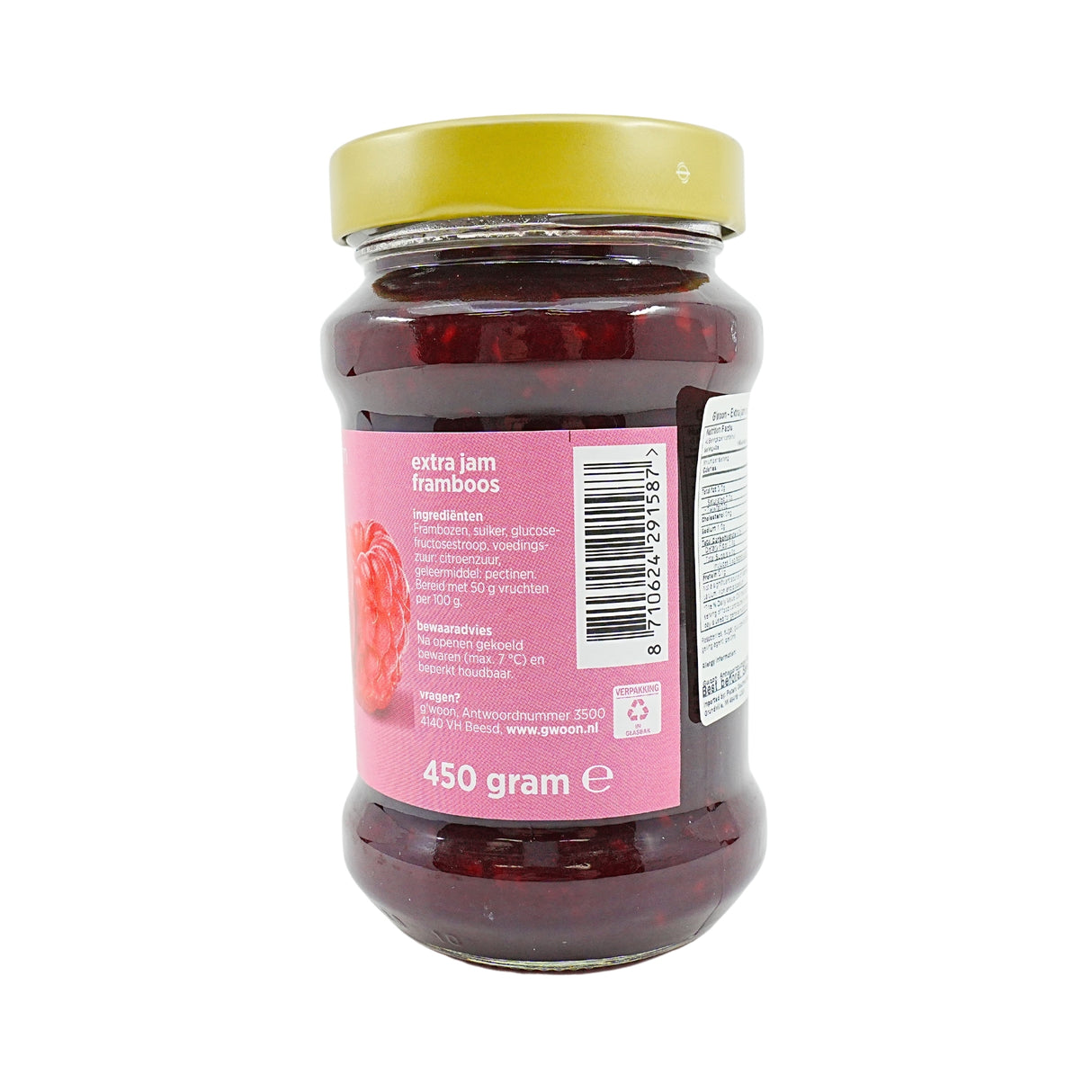 Gwoon Raspberry Jam 15.8 Ounce Jar