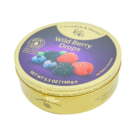 Cavendish & Harvey Wildberry Candy 5.3oz Tin