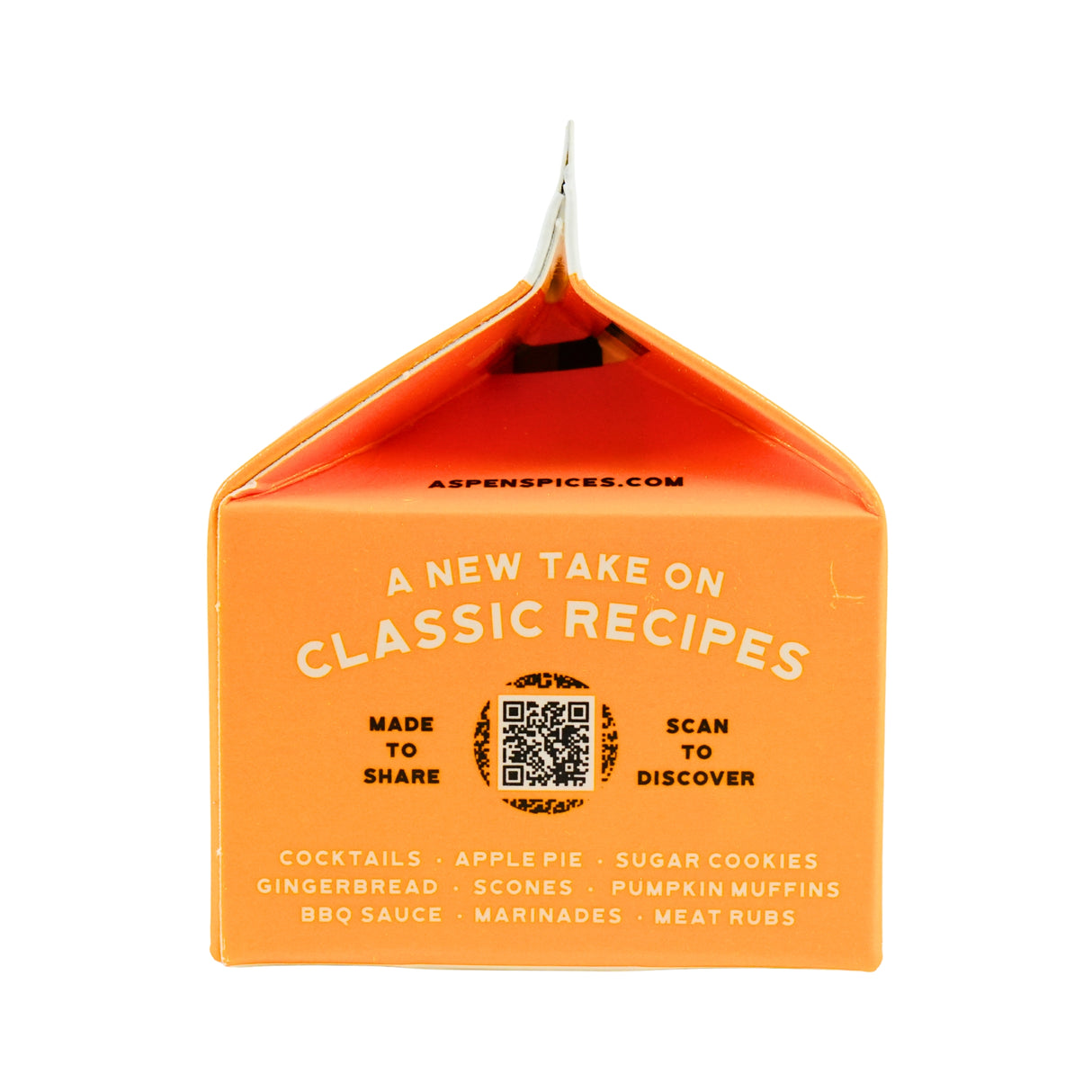 Aspen Mulling Spices Cinnamon Orange 5.65 Oz Milk Carton Box