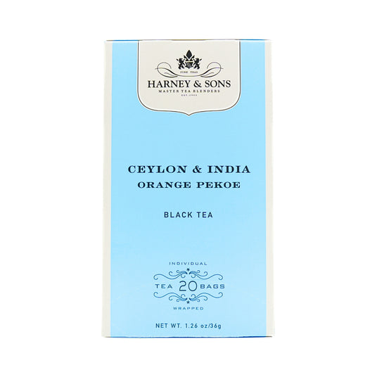 Harney & Sons Ceylon & India Orange Pekoe Tea 20 Ct Box