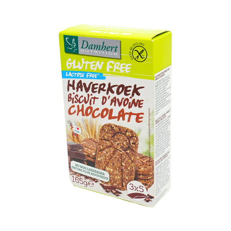 Damhert Gluten  Free Chocolate Oat Biscuits 5.8 Oz