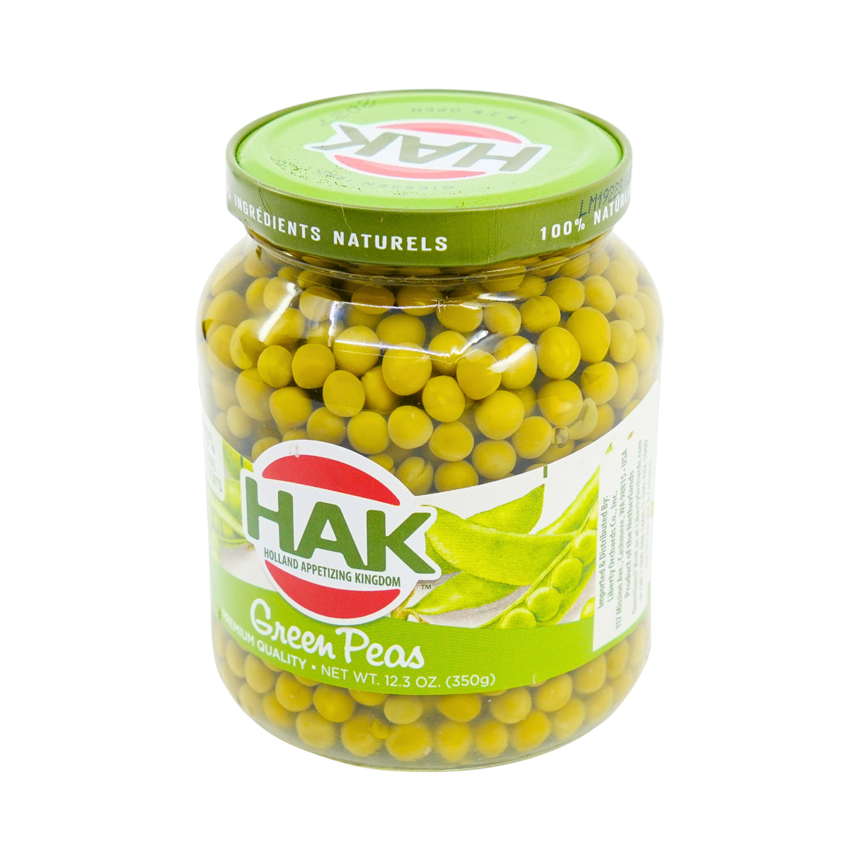 Hak Green Peas 12.5 oz jar
