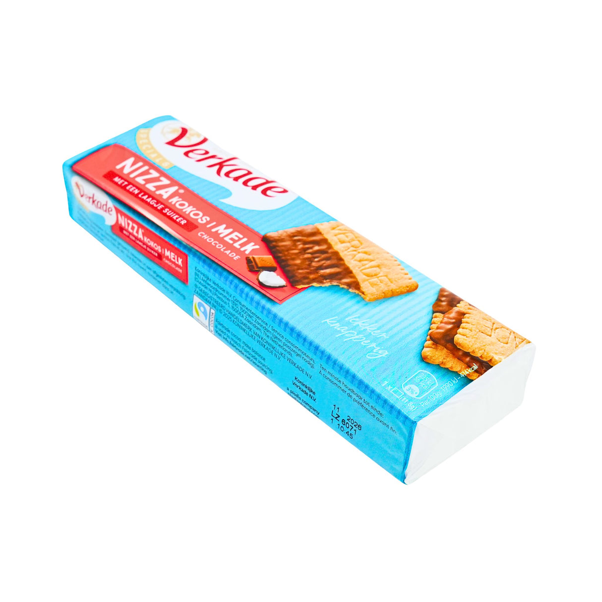 Verkade Milk Chocolate Dipped Coconut Nizza Biscuits 5.99 oz