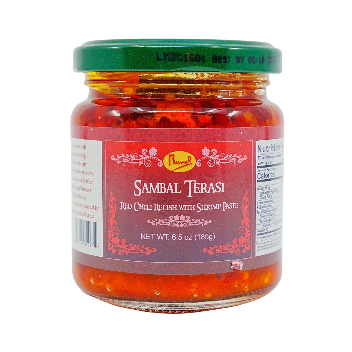 Runel Sambal Terasi Chili Relish w/Shrimp paste  6.5 oz