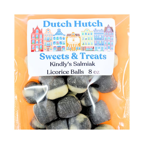 Dutch Hutch Salmiak Licorice Hard Candy 8 oz Bag