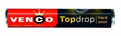 Venco TopDrop Licorice Rolls Hard Salty 1.65 oz Roll