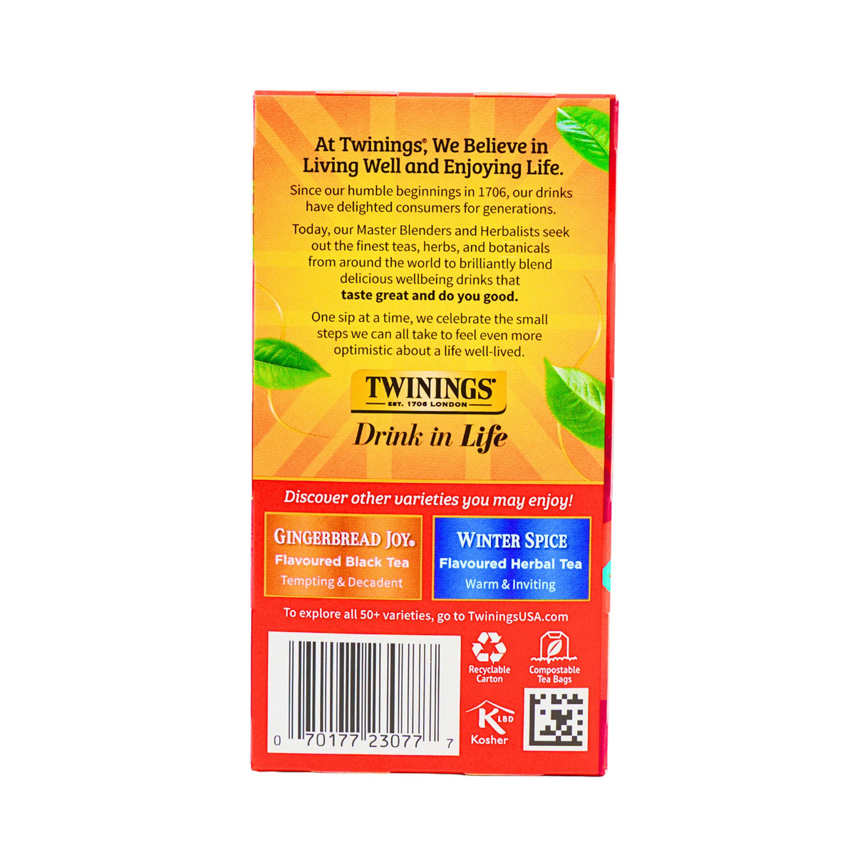 Twinings Christmas Spice Black Tea 20 ct box
