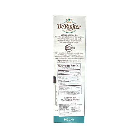 De Ruijter Milk & White Chocolate Flakes - Vlokfeest 10.5 oz box
