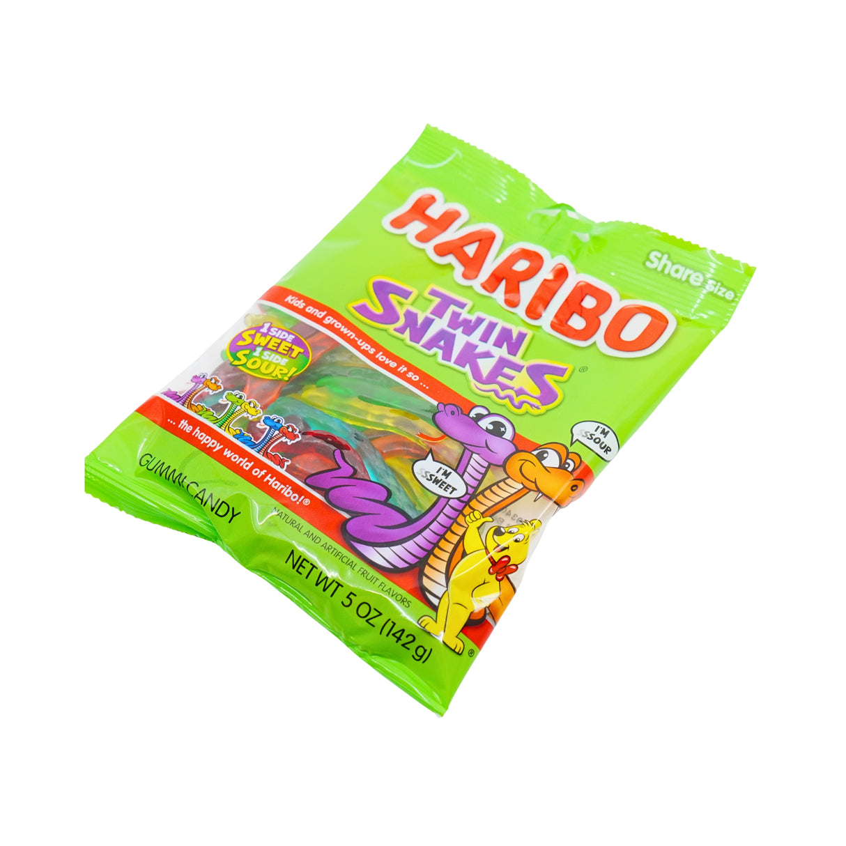 Haribo Twin Snakes Sweet & Sour 5oz Bag