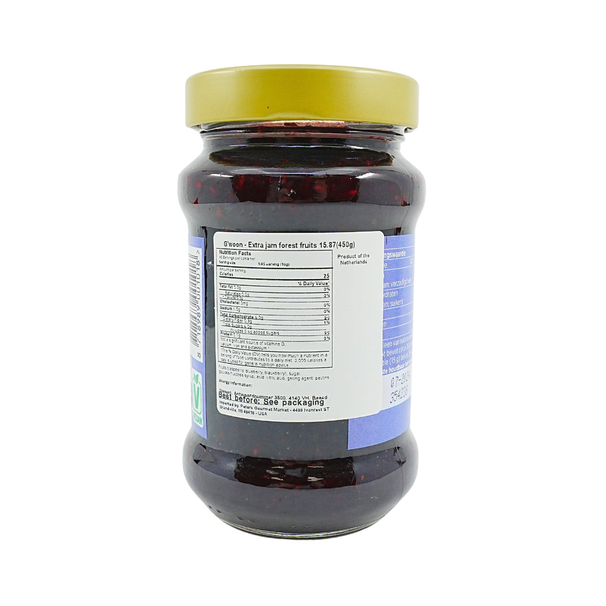 Gwoon Forest Fruits Jam 15.8 Ounce Jar