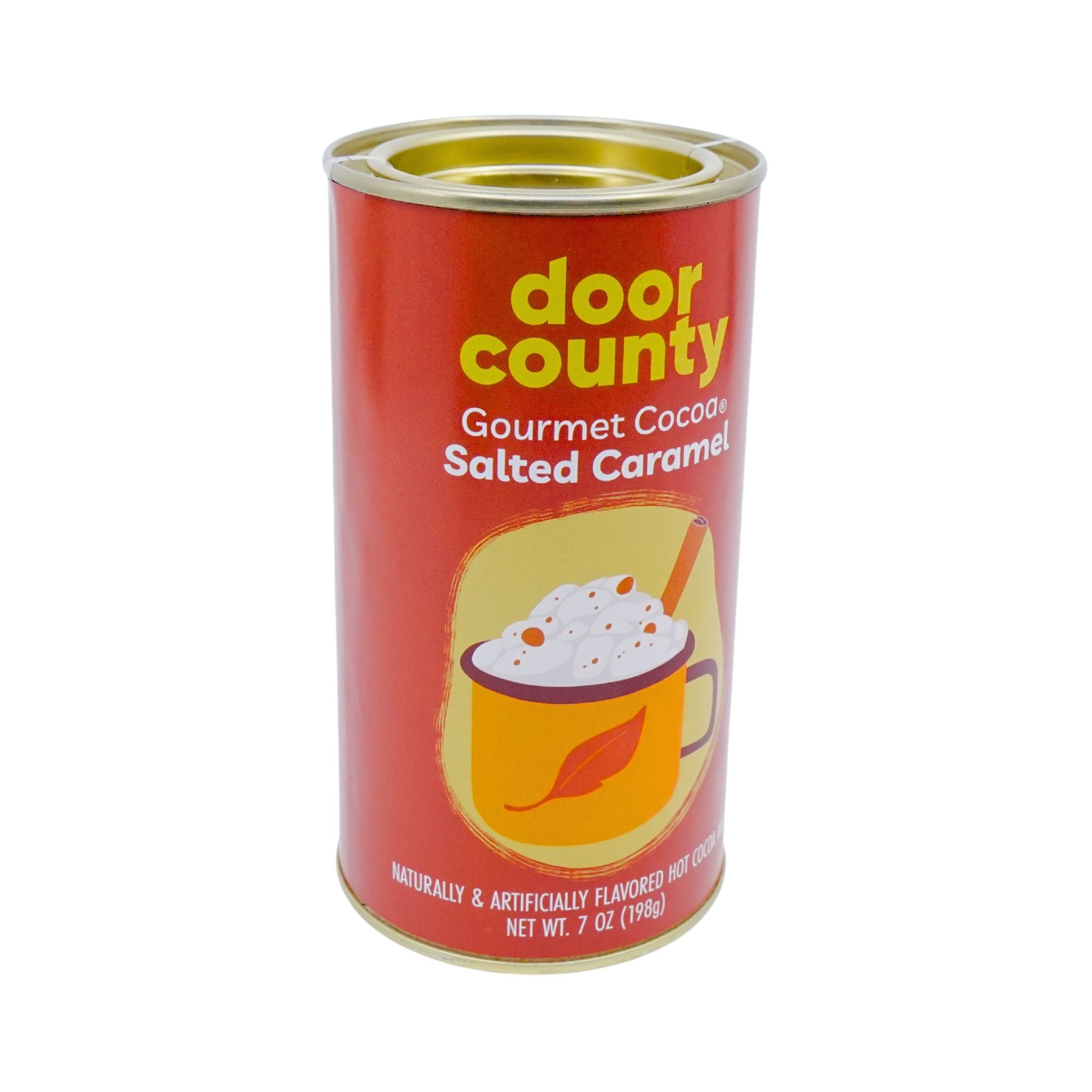 Door County Coffee Salted Caramel Truffle Hot Chocolate Canister 7