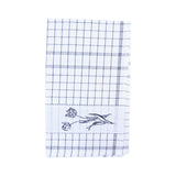 DDDDD Lisse White and Blue Tea Towel 24x23 inch