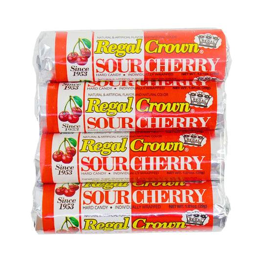Regal Crown 4 pack Cherry Candy rolls