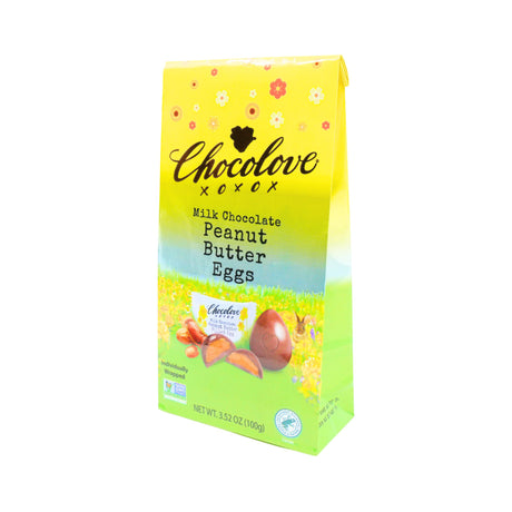 Chocolove Milk Chocolate Peanut Butter Filled Eggs 3.5 oz