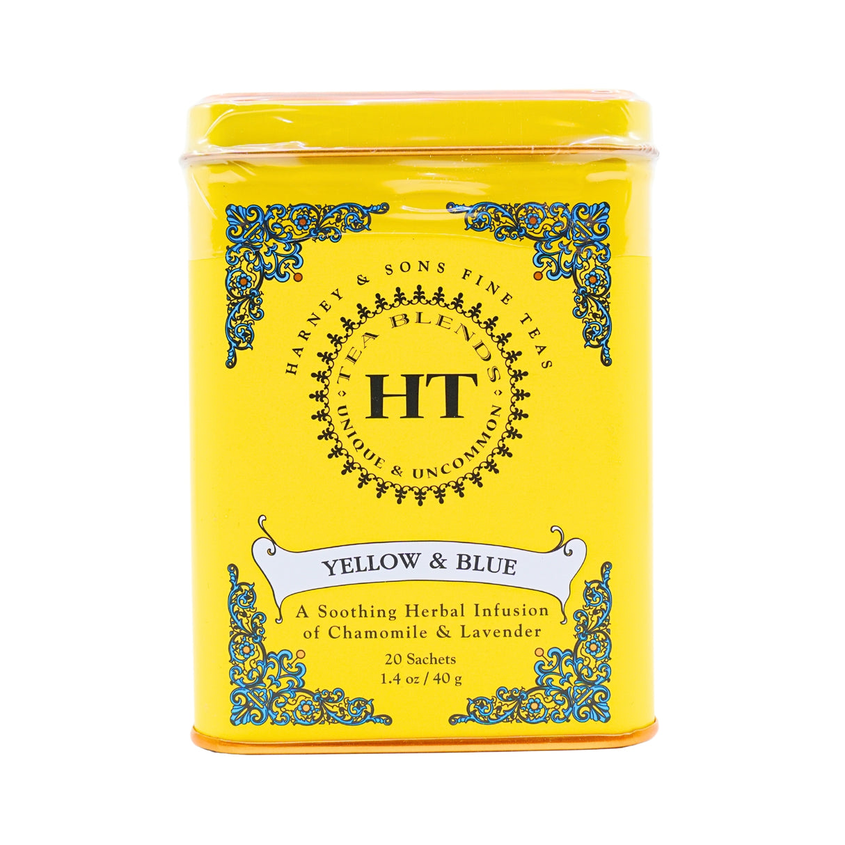 Harney & Sons Chamomile and Lavender Yellow & Blue 20 Ct Tea Tin