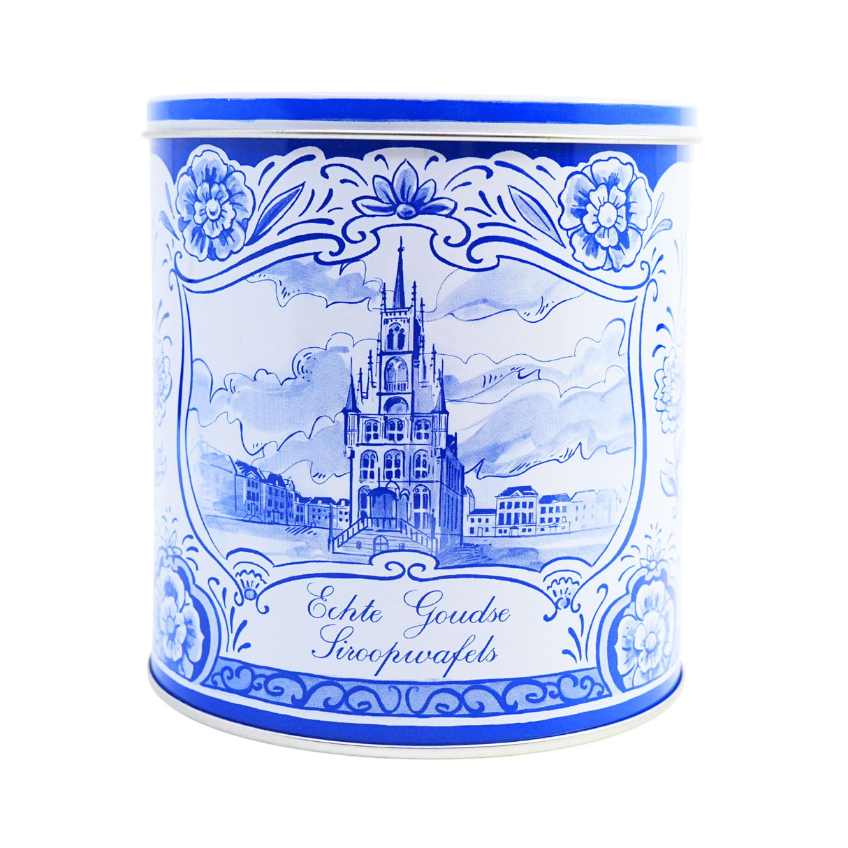 Markus Holland Delft style Stroopwafel tin with 8 stroopwafels